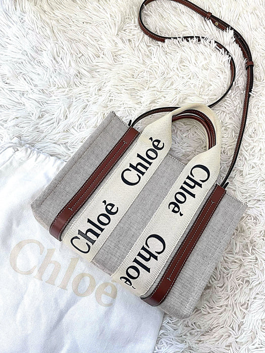 CHLOE Woody Small 2way Bag RANK A