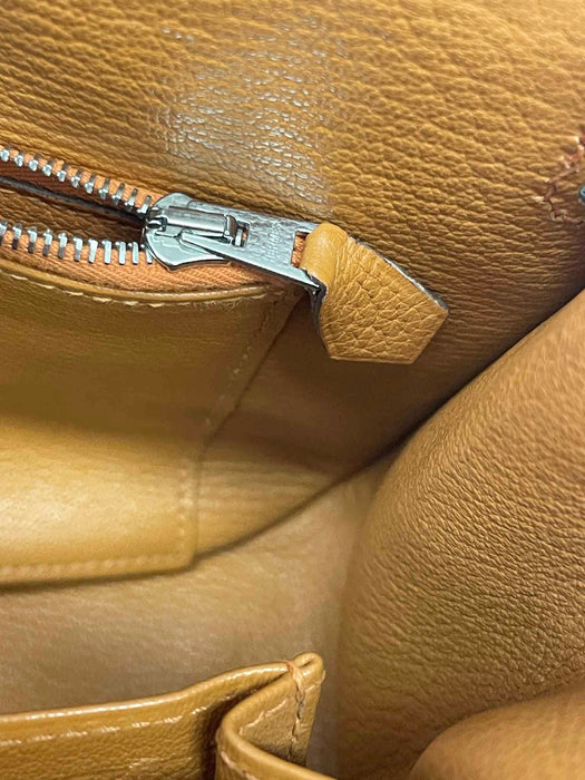 HERMES Jypsiere Orange Taurillon 28 Shoulder Bag. RANK AB+