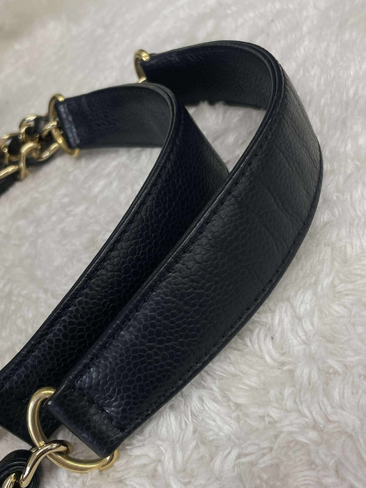 CHANEL GST Caviar Black Shoulder Bag　AB＋