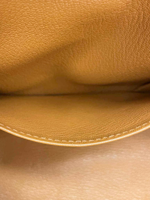 HERMES Jypsiere Orange Taurillon 28 Shoulder Bag. RANK AB+