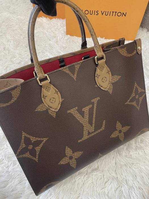 LOUIS VUITTON On the Go MM Reverse Monogram 2way Bag  RANK A