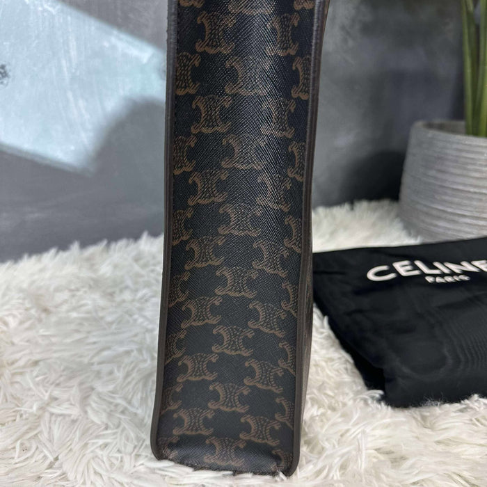 CELINE Vertical Triomphe 2way Bag  RANK A