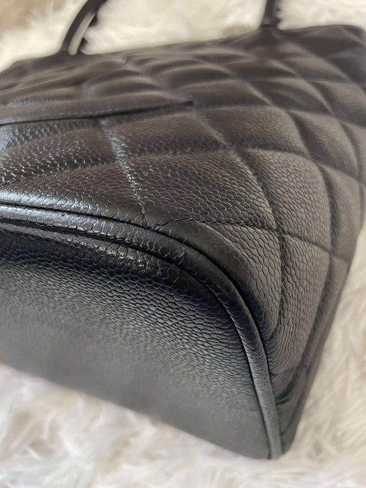 CHANEL (シャネル) トートバッグ メダリオン ブラック（ランクAB+）