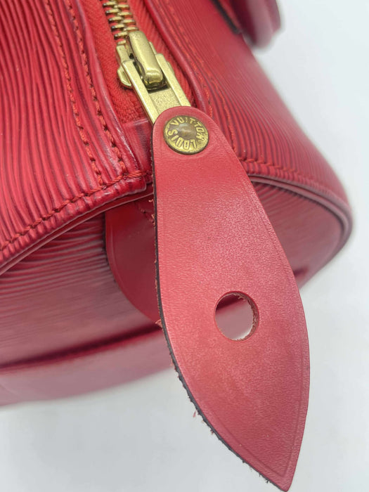 LOUIS VUITTON Speedy 25 Red Epi Handbag  RANK AB+