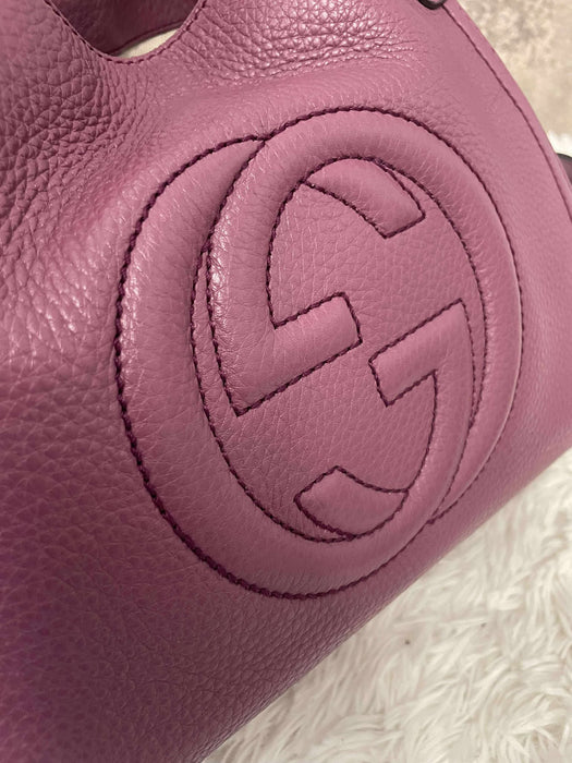 GUCCI Hobo Burgundy Tassel 2way Bag  RANK A
