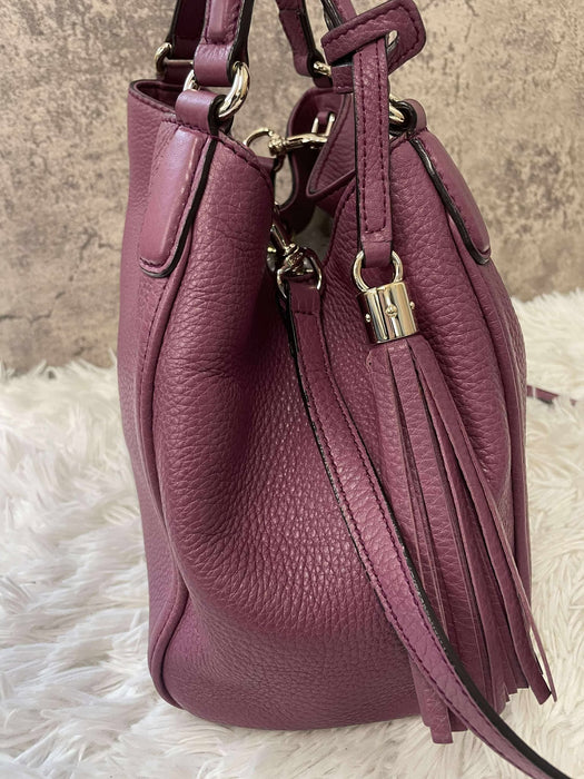 GUCCI Hobo Burgundy Tassel 2way Bag  RANK A