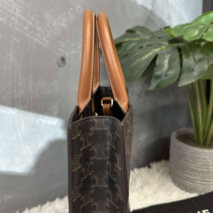 CELINE Vertical Triomphe 2way Bag  RANK A