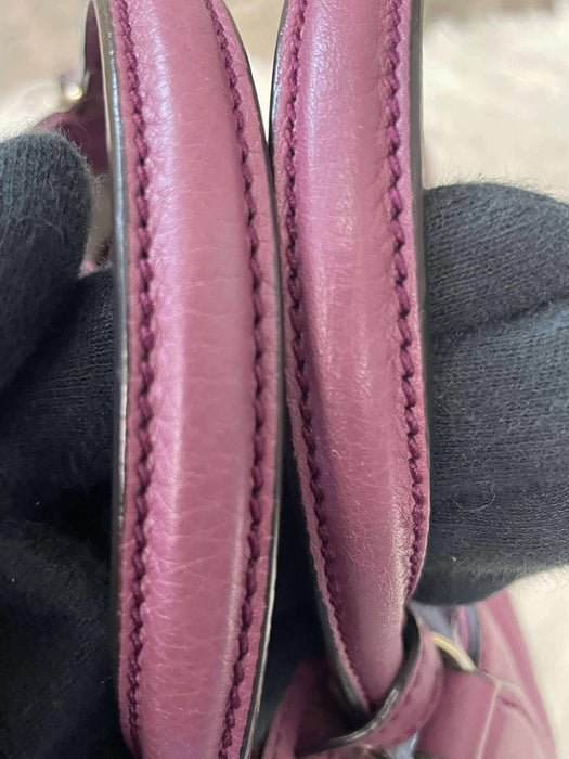 GUCCI Hobo Burgundy Tassel 2way Bag  RANK A