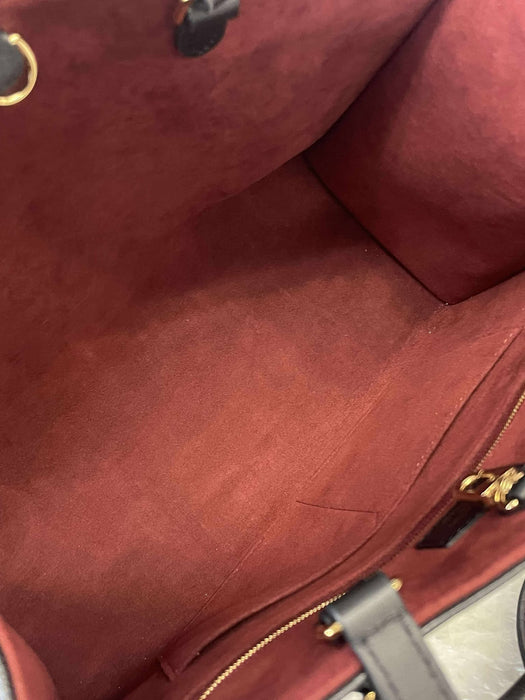 LOUIS VUITTON On the Go Bicolor Empreinte Black 2way Bag RANK A