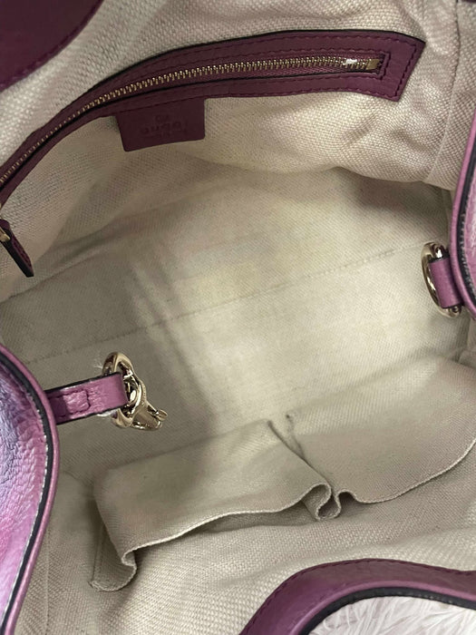 GUCCI Hobo Burgundy Tassel 2way Bag  RANK A