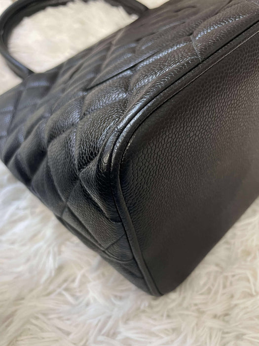 CHANEL (シャネル) トートバッグ メダリオン ブラック（ランクAB+）