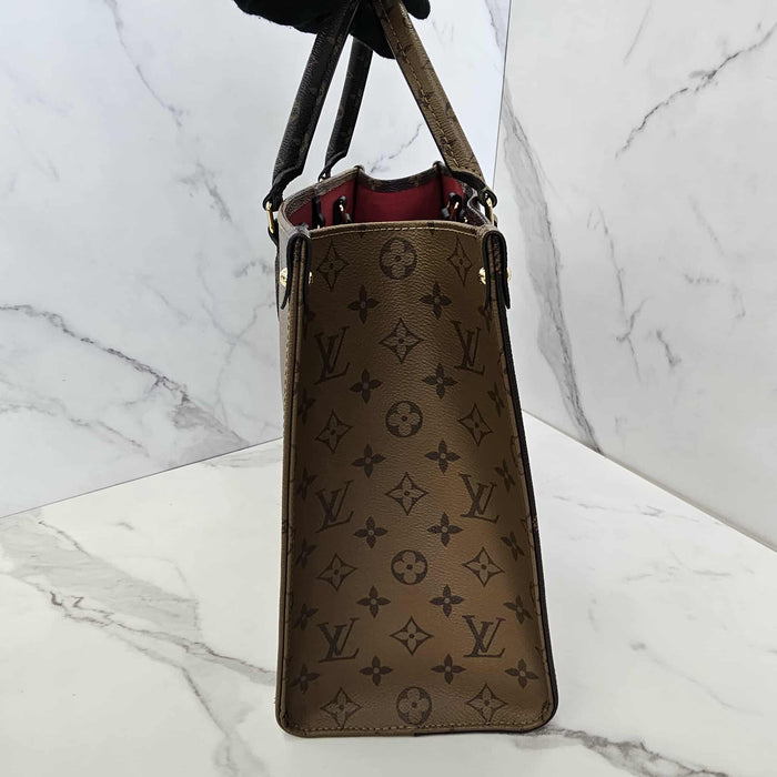 LOUIS VUITTON On the Go MM Reverse Monogram 2way Bag  RANK A