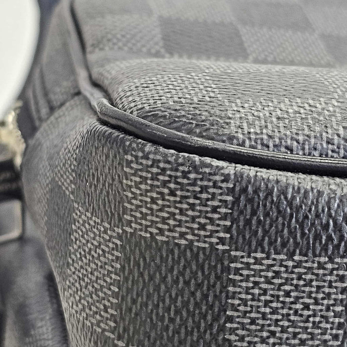 LOUIS VUITTON Rem Damier Graphite Crossbody Bag  RANK AB+