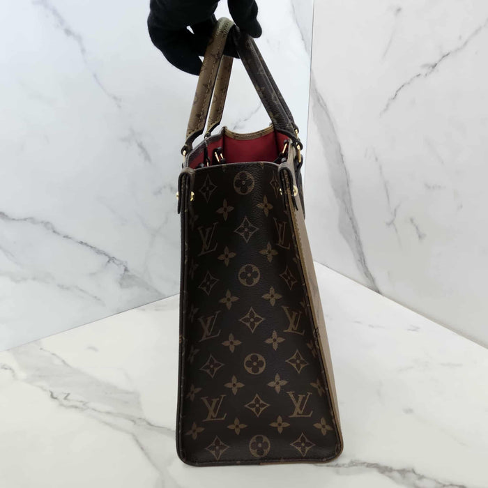 LOUIS VUITTON On the Go MM Reverse Monogram 2way Bag  RANK A
