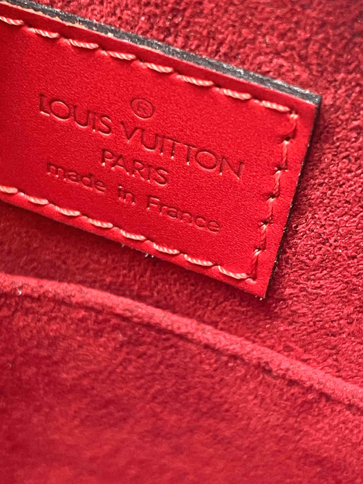 LOUIS VUITTON Jasmine Red Epi Handbag. RANK A