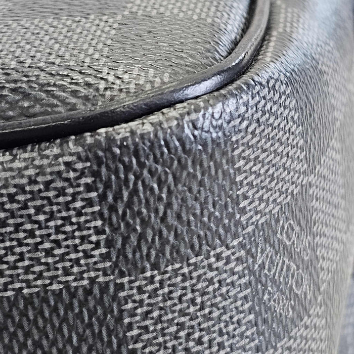 LOUIS VUITTON Rem Damier Graphite Crossbody Bag  RANK AB+