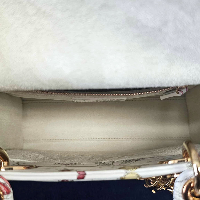 CHRISTIAN DIOR Lady Dior Florigelio Small 2way Bag  RANK A