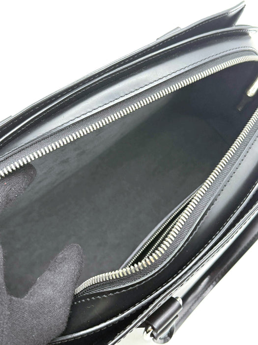 LOUIS VUITTON Pont Neuf PM Black Epi Handbag RANK A