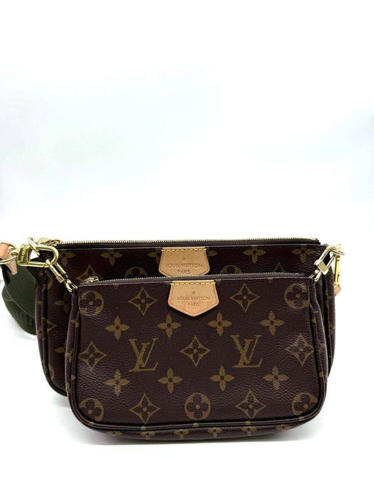LOUIS VUITTON Multi Pochette Monogram Crossbody Bag. RANK A