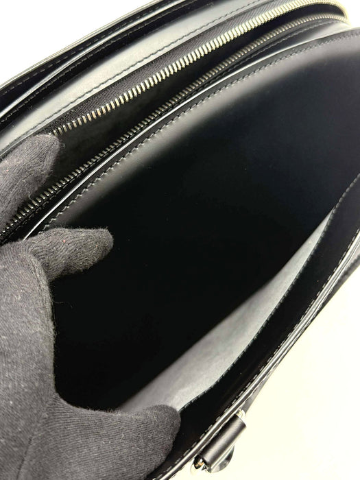 LOUIS VUITTON Pont Neuf PM Black Epi Handbag RANK A