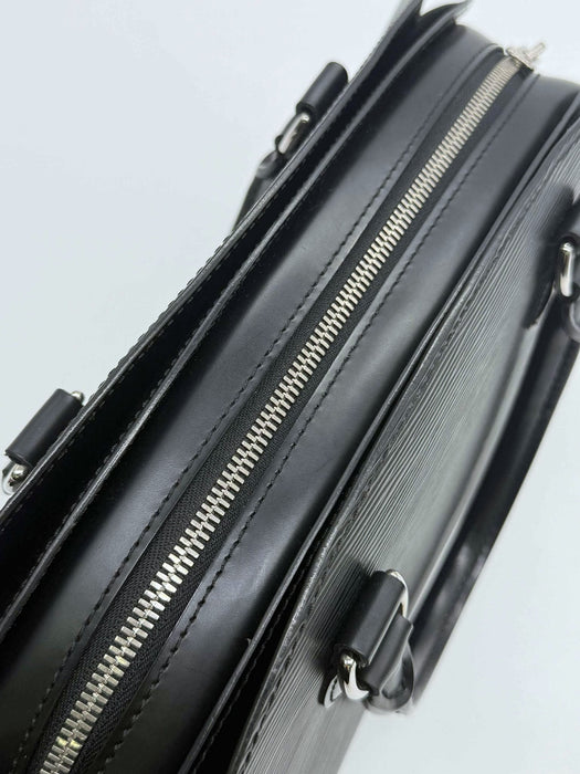 LOUIS VUITTON Pont Neuf PM Black Epi Handbag RANK A