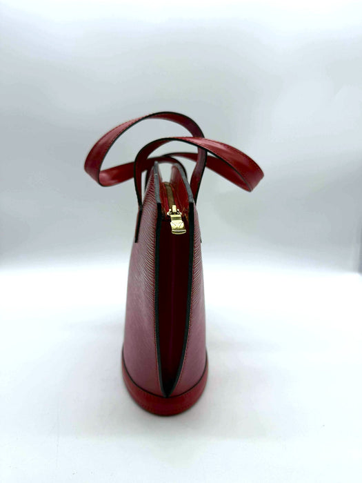 LOUIS VUITTON Saint Jacques Red Epi Shoulder Bag  RANK AB+