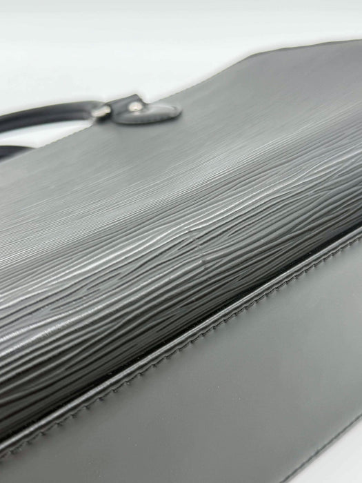 LOUIS VUITTON Pont Neuf PM Black Epi Handbag RANK A