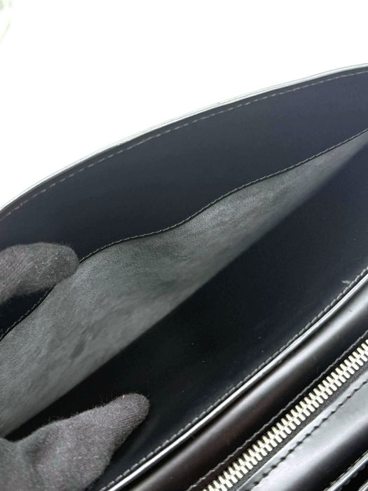 LOUIS VUITTON Pont Neuf PM Black Epi Handbag RANK A