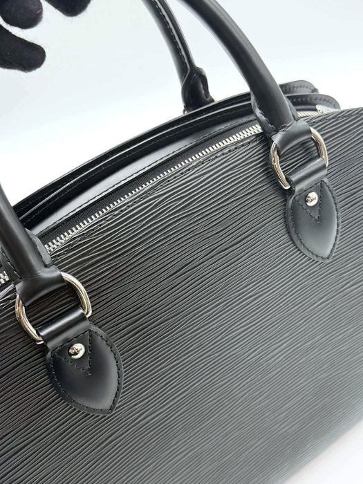 LOUIS VUITTON Pont Neuf PM Black Epi Handbag RANK A