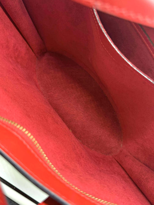 LOUIS VUITTON Saint Jacques Red Epi Shoulder Bag  RANK AB+