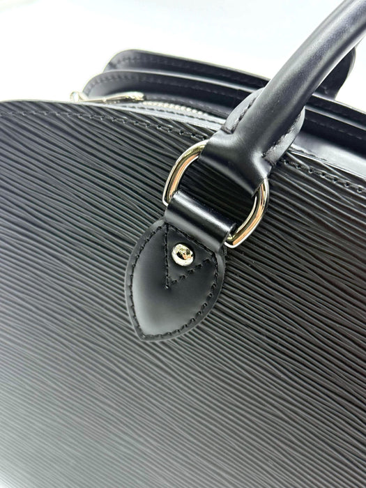 LOUIS VUITTON Pont Neuf PM Black Epi Handbag RANK A