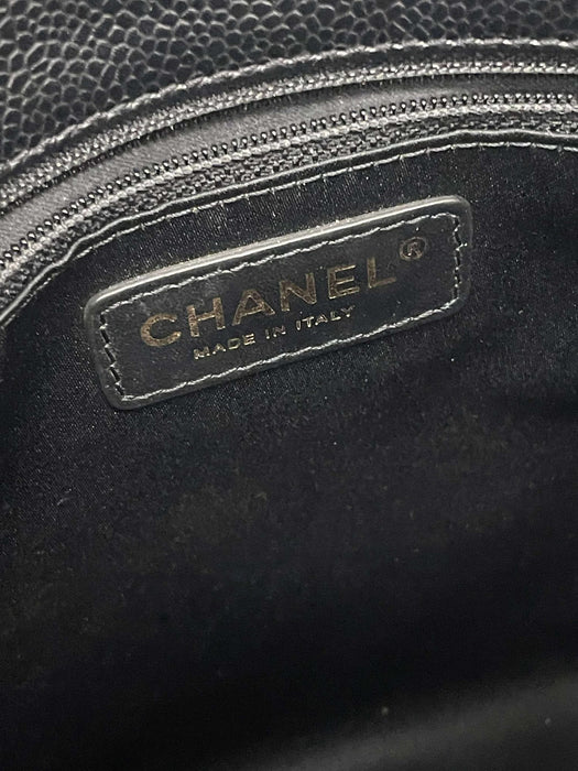 CHANEL GST Caviar Black Shoulder Bag　AB＋