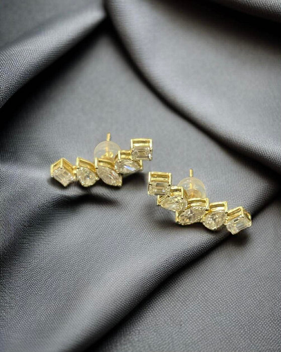 NBJ Climber Diamond Stud Earrings
