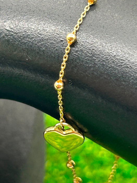 NBJ Heart Charm Bracelet