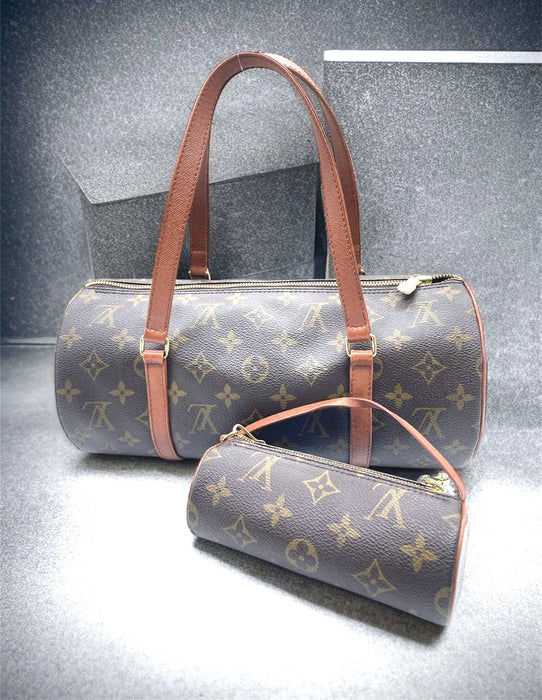 LOUIS VUITTON Papillonw/ Pouch Monogram Shoulder Bag