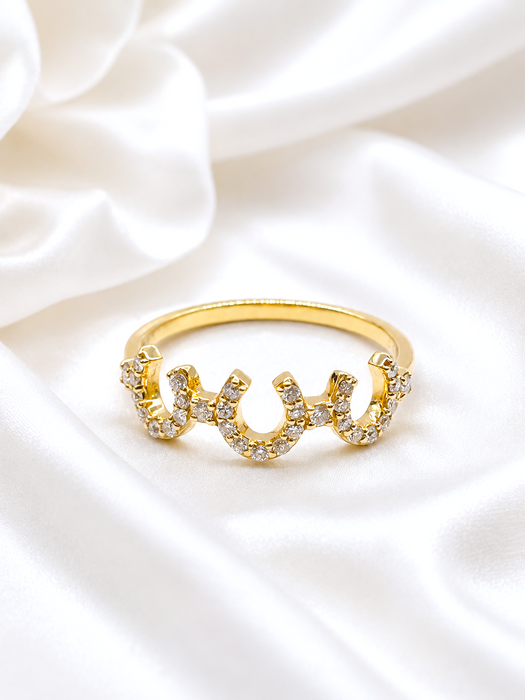 NBJ Horseshoe Diamond Ring