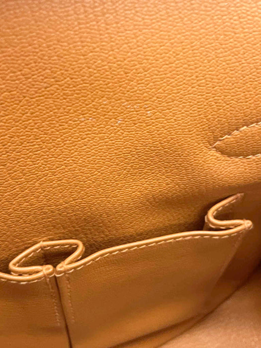 HERMES Jypsiere Orange Taurillon 28 Shoulder Bag. RANK AB+