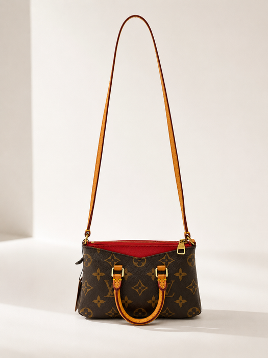 LOUIS VUITTON Pallas Nano Monogram 2-Way Bag
