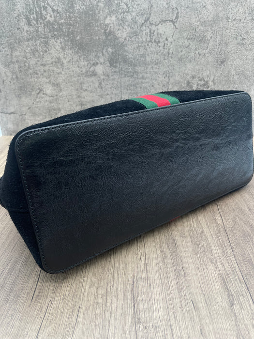 GUCCI Ophidia Web Dome Suede 2way Bag  RANK AB+