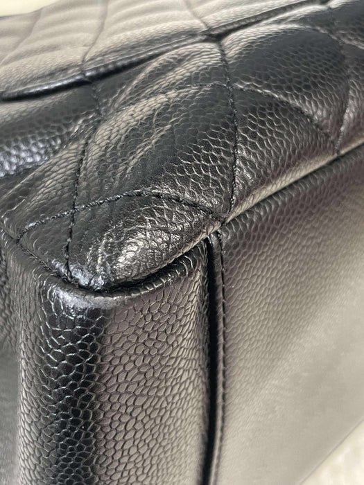 CHANEL GST Caviar Black Shoulder Bag　AB＋