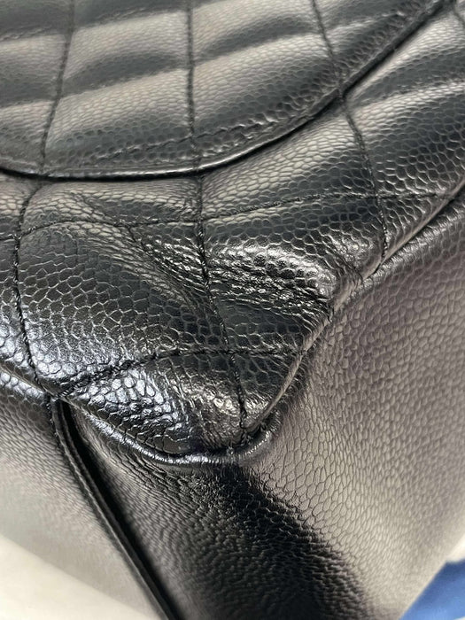CHANEL GST Caviar Black Shoulder Bag　AB＋